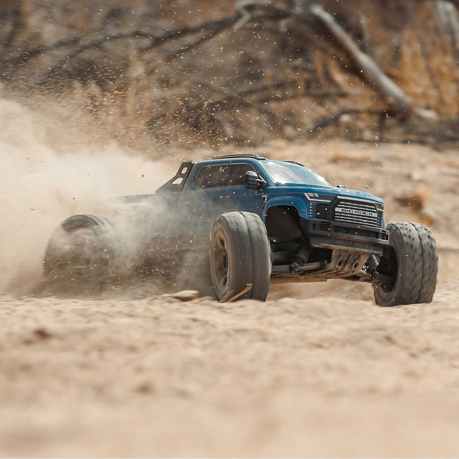 1/10 BIG ROCK 4X4 223S BLX BRUSHLESS STREET TRUCK RTR WITH DSC, (Blue)