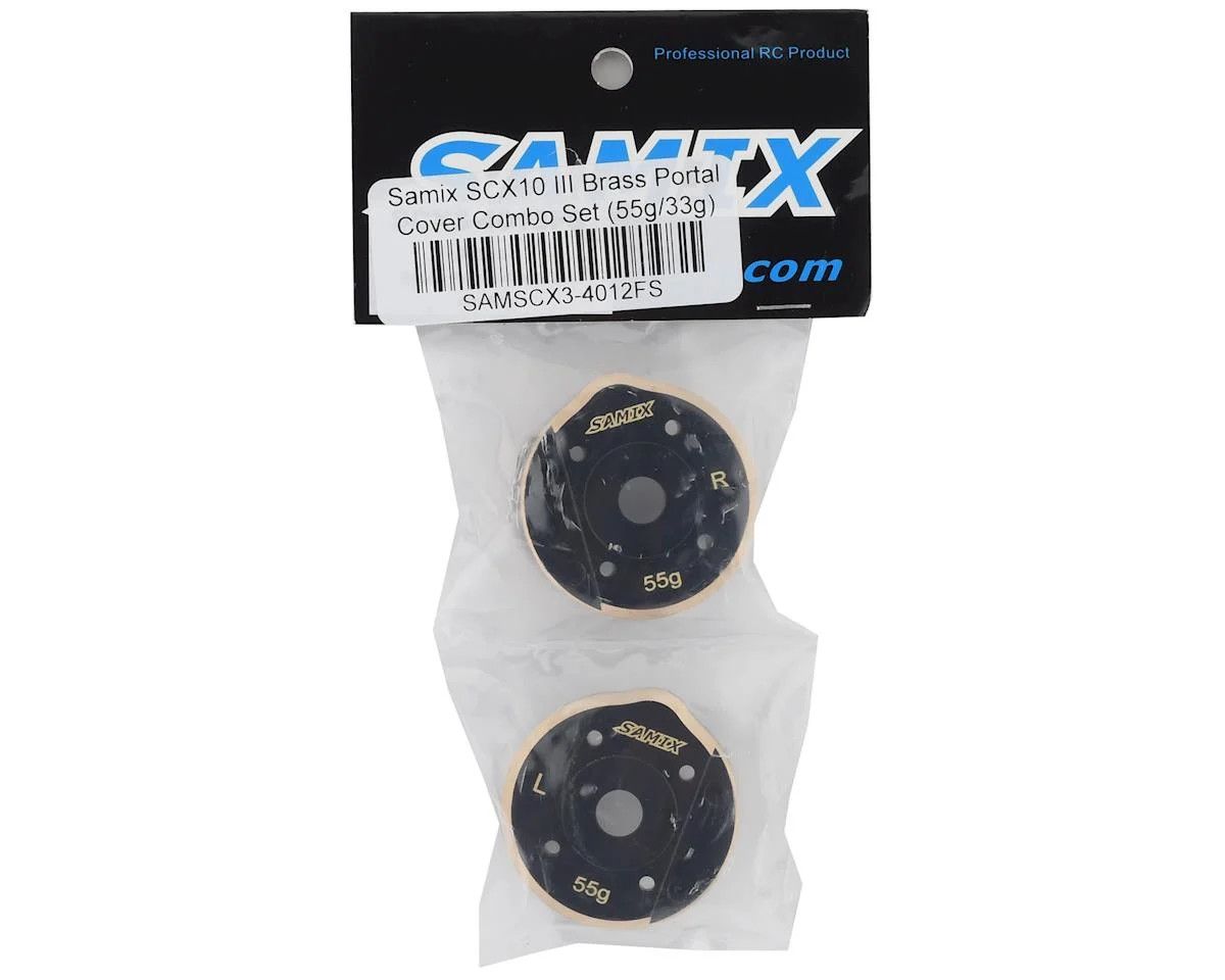 Samix SCX10 III/Capra Brass Portal Cover Combo Set (55g/33g)