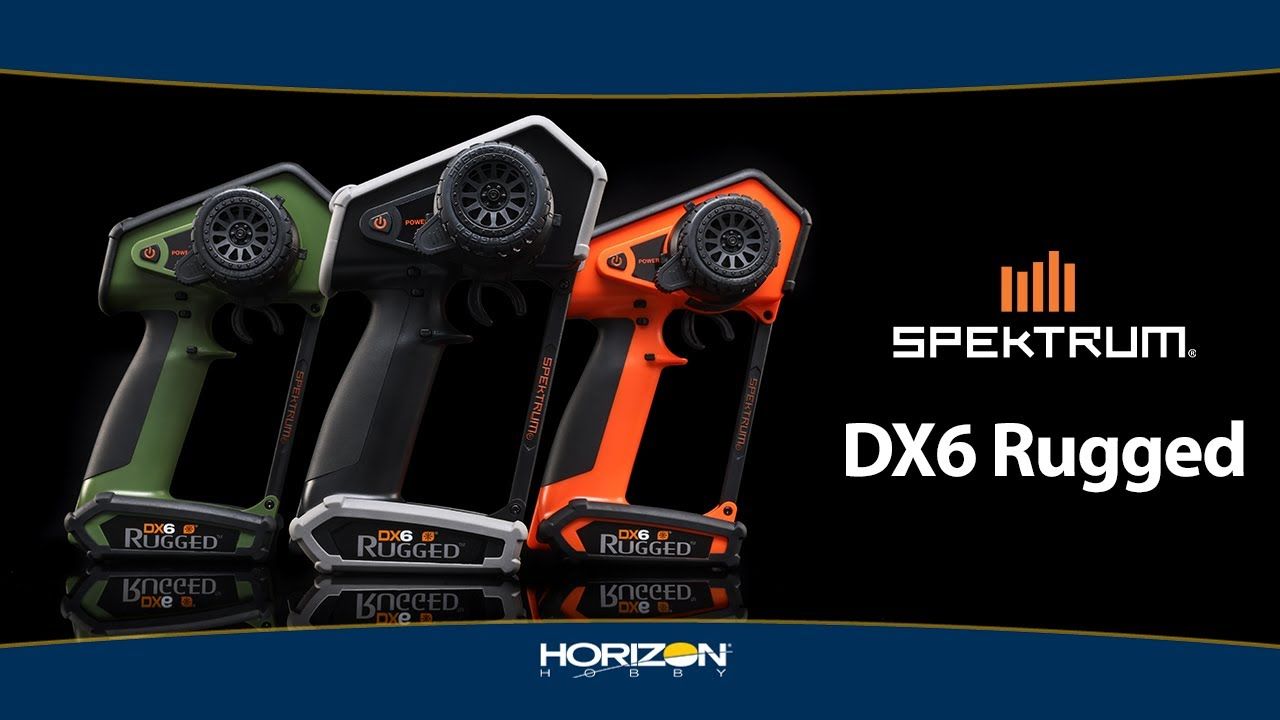 DX6 Rugged 6 Channel DSMR Transmitter Only, Orange