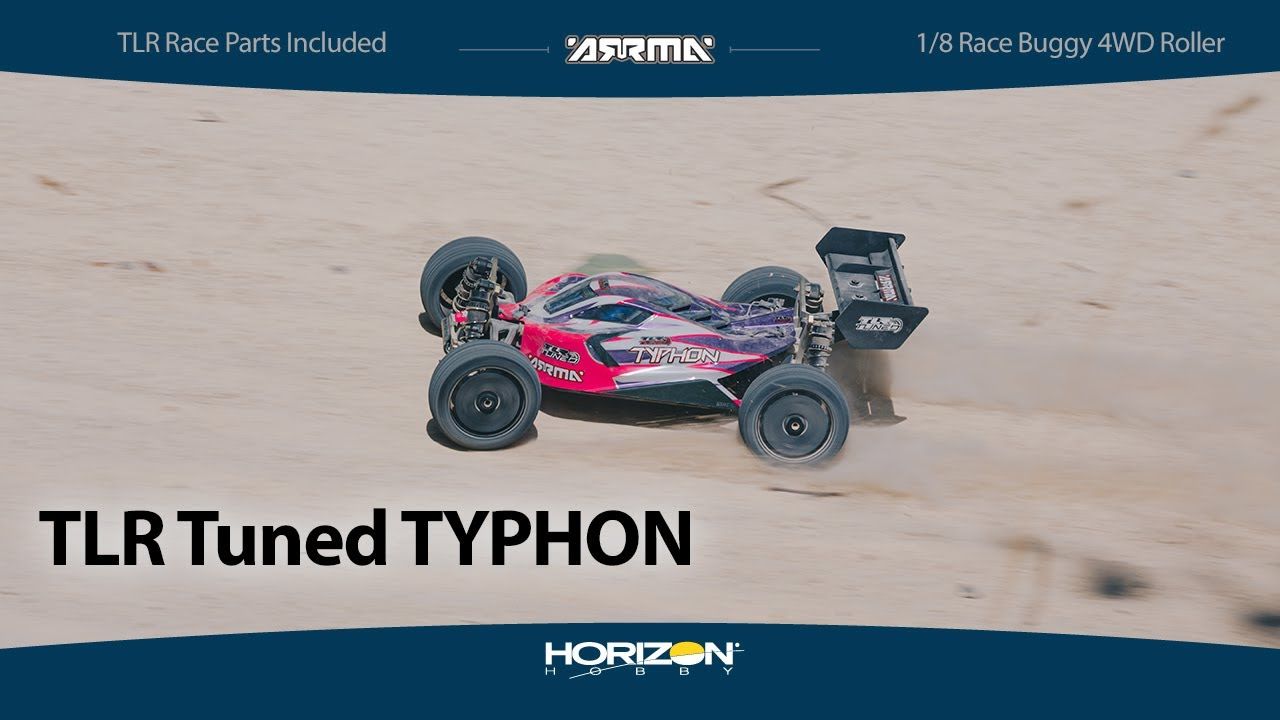 TLR Tuned TYPHON 1/8 4WD Roller (Pink/Purple)