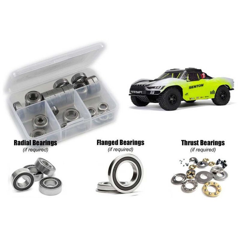 Arrma Senton 223s BLX 4wd 1/0th (#ARA4303V4) Rubber Shielded Bearing Kit