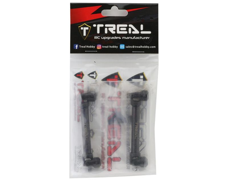Treal Hobby Axial SCX10 III/Capra Hardened Steel Driveshafts (2) (91-125mm)