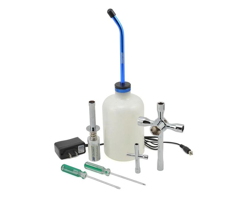 ProTek RC Nitro Starter Set w/Glow Ignitor, Fuel Bottle, Wrenches &amp; Screwdrivers