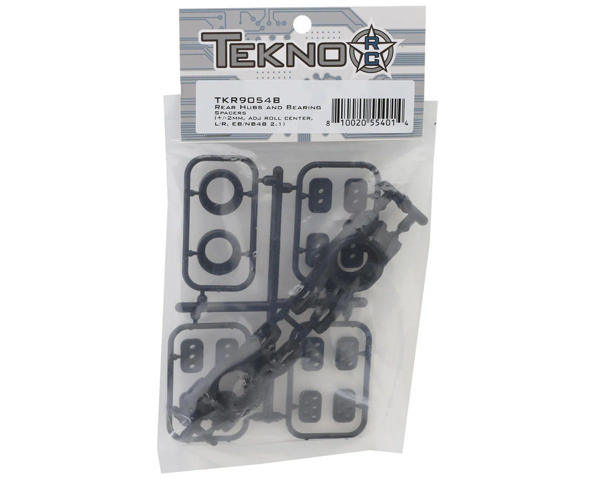 Tekno RC NB48/EB48 2.1 Rear Hubs &amp; Bearing Spacers (2) (+/- 2mm)