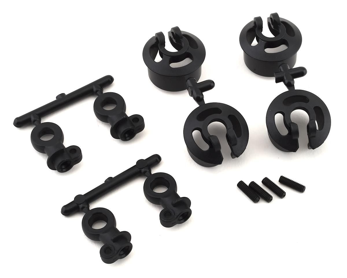 Tekno Locking Shock Rod End and Spring Perch Set TKR6140C