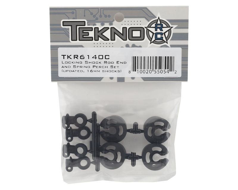 Tekno Locking Shock Rod End and Spring Perch Set TKR6140C