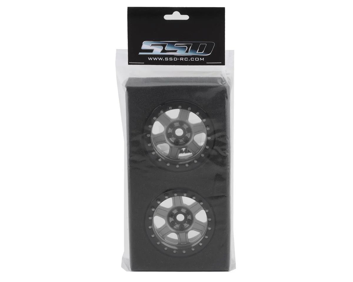 SSD RC Challenger 2.2&quot; Beadlock Crawler Wheels (Silver) (2)