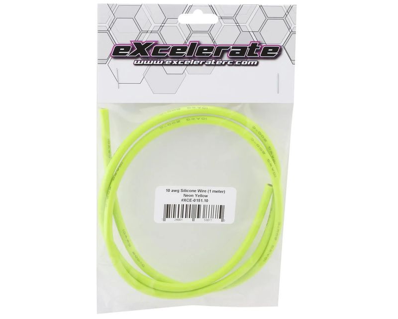 eXcelerate Silicone Wire (Neon Yellow) (1 Meter) (10AWG)