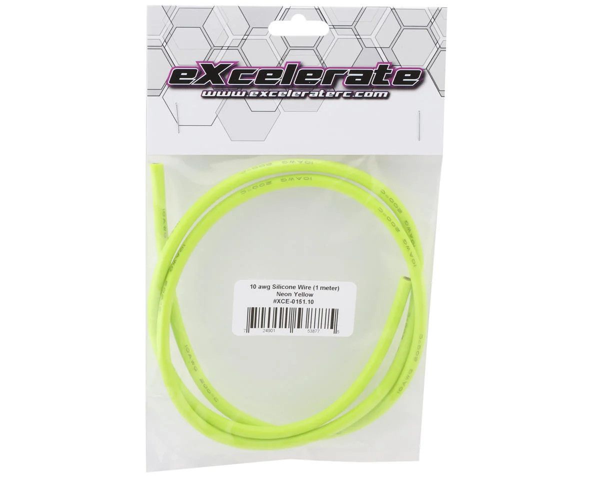 eXcelerate Silicone Wire (Neon Yellow) (1 Meter) (10AWG)