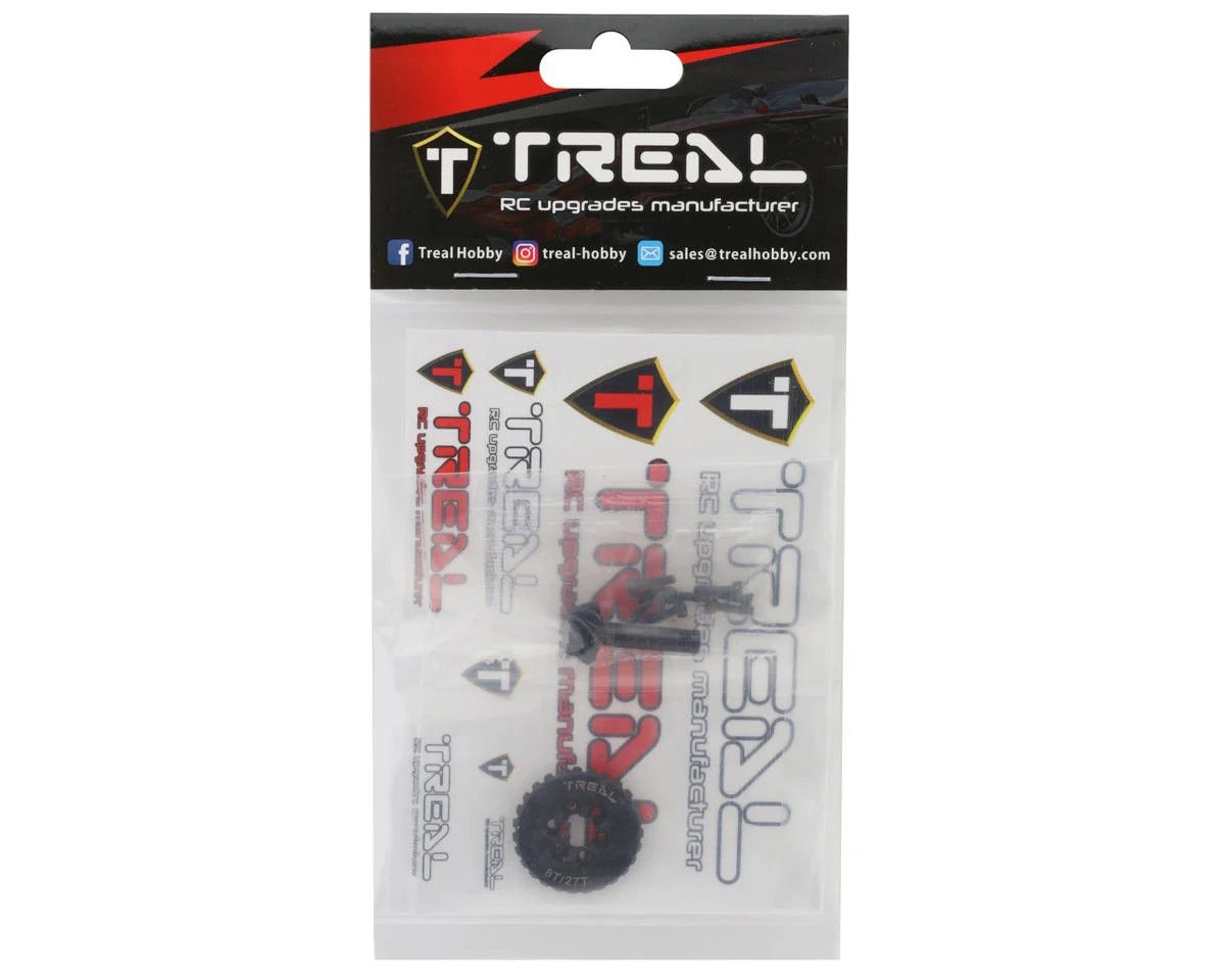 Treal Hobby Axial Capra/SCX10 III Overdrive Ring &amp; Pinion (8T/27T)