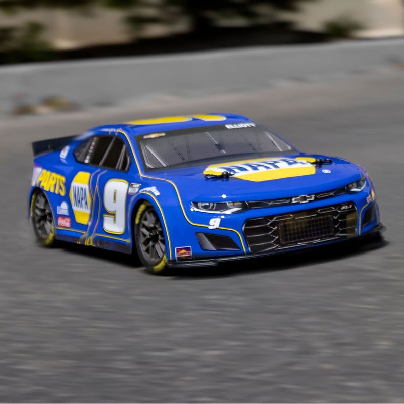 1/12 NASCAR RC Racecar Chase Elliott No. 9 2025 NAPA Chevrolet Camaro ZL1 2S AWD Brushed On-Road (Battery &amp; Charger Included), Blue