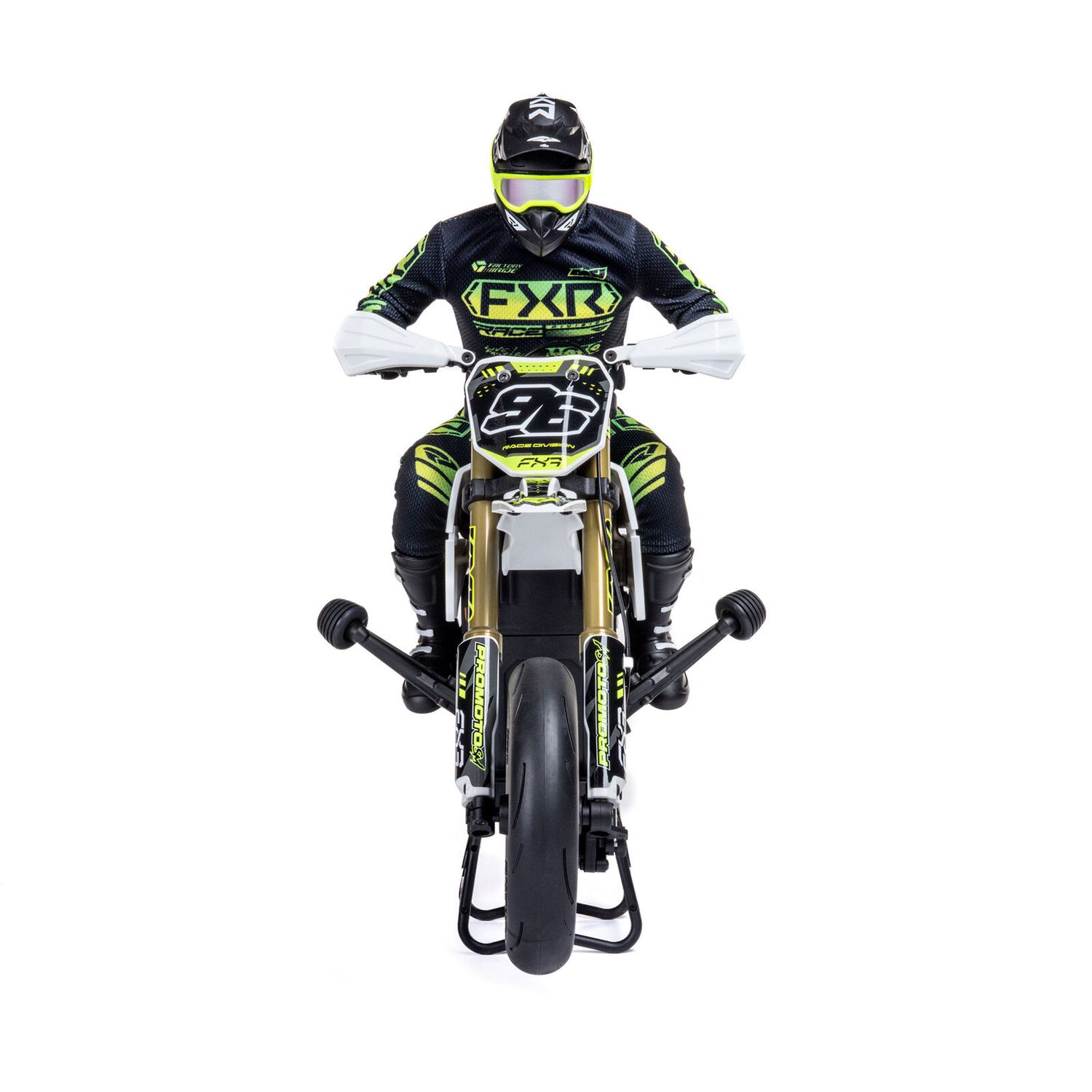 Promoto-SM 1/4 Super Moto Motorcycle, FXR, White: RTR Basic