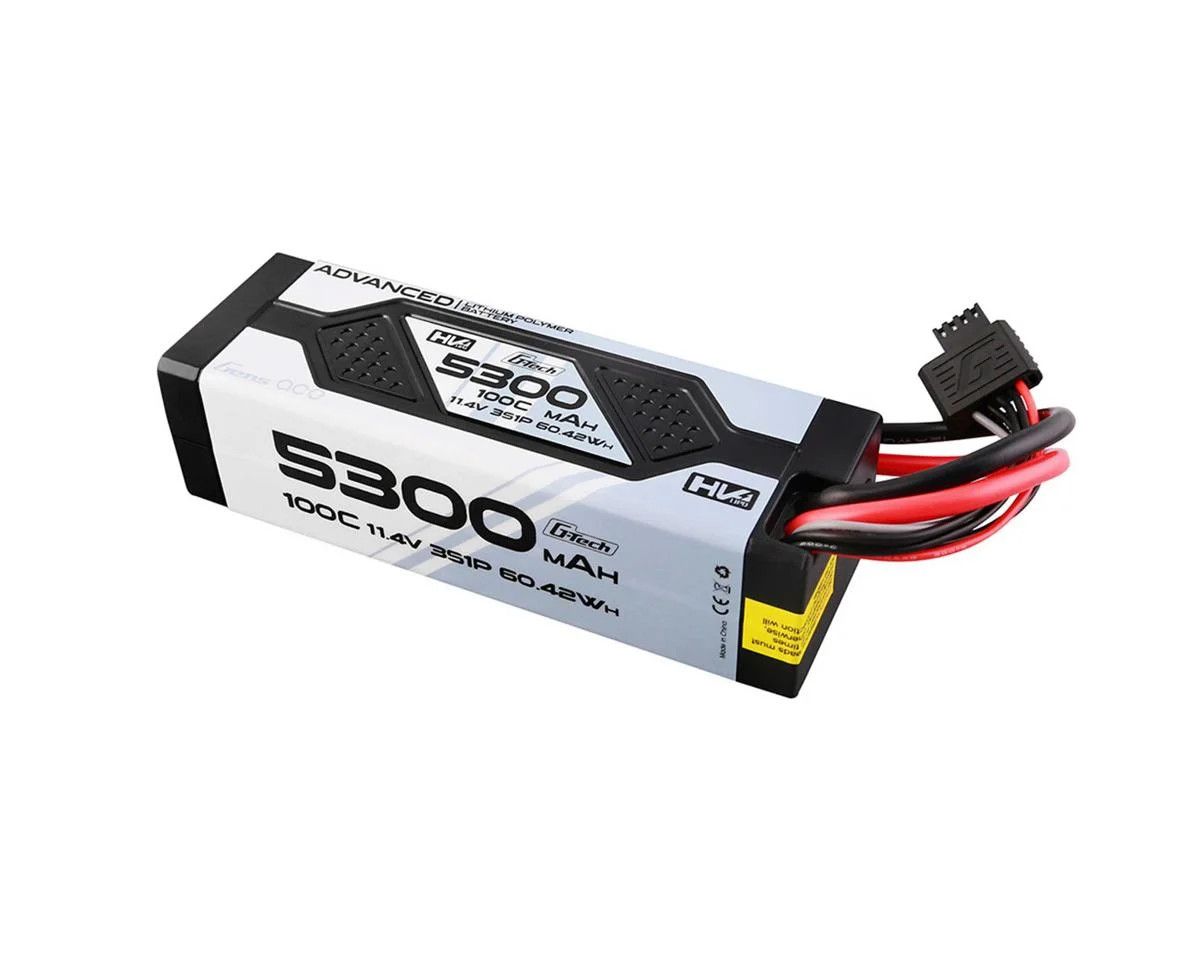 11.4V 5300mAh 3S 100C LiHV battery EC5