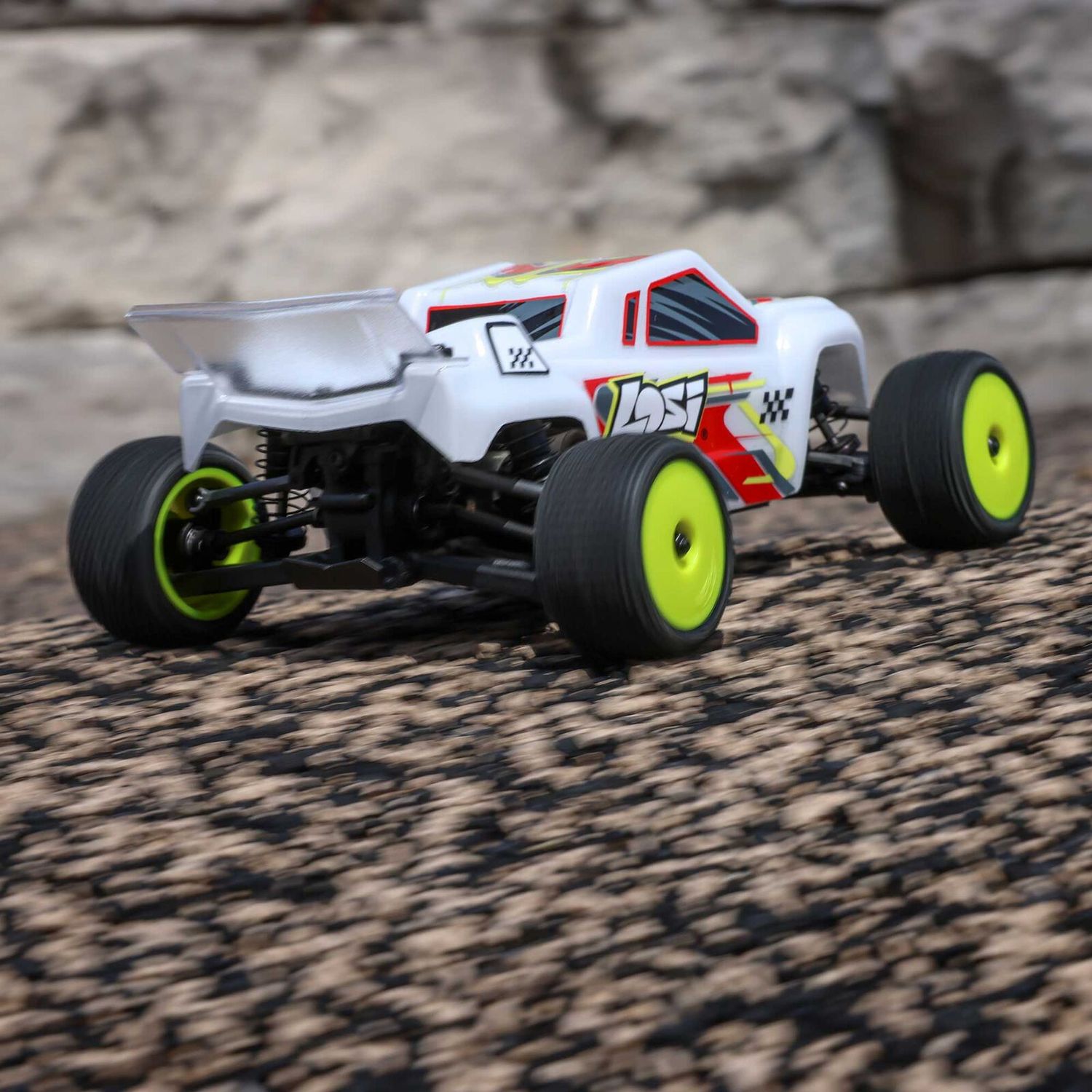 1/28 Micro-T 2S 2WD RTR Stadium Truck (Battery &amp; Charger Included), White