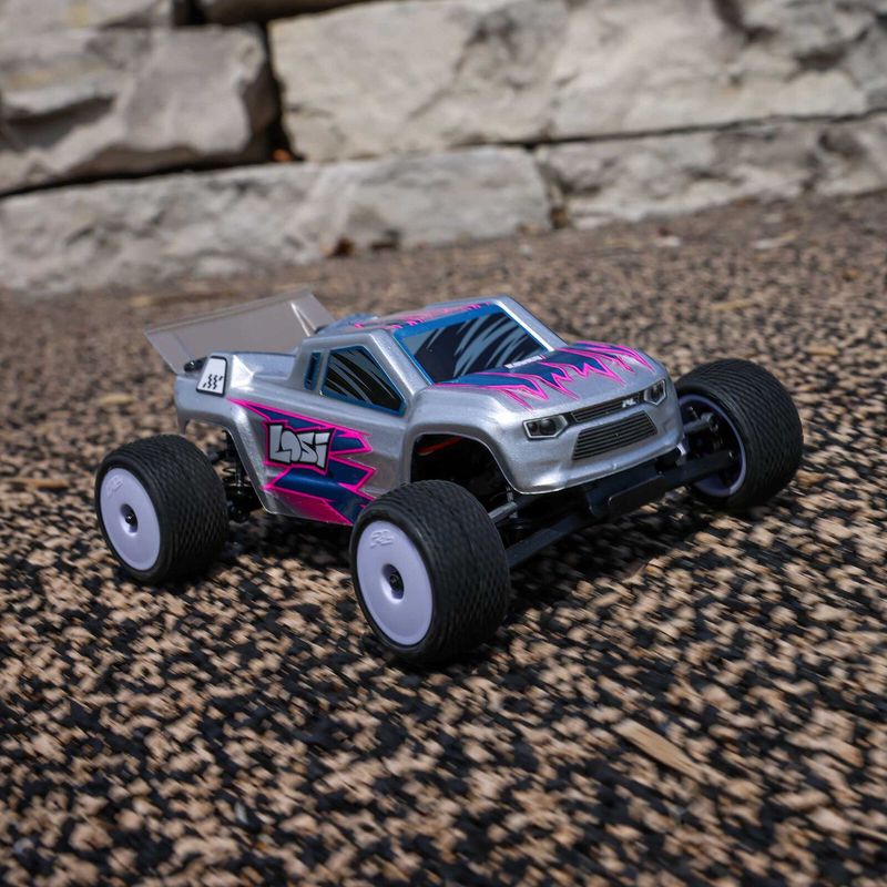 1/28 Micro-T 2S 2WD RTR Stadium Truck (Battery &amp; Charger Included), Silver