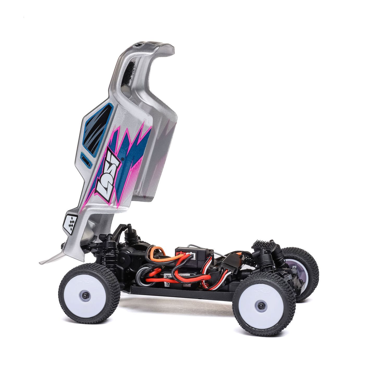 1/28 Micro-T 2S 2WD RTR Stadium Truck (Battery &amp; Charger Included), Silver