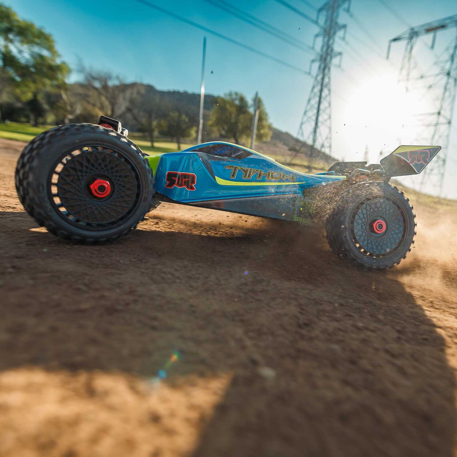 1/8 TYPHON 4X4 RTR Brushed Buggy, Blue