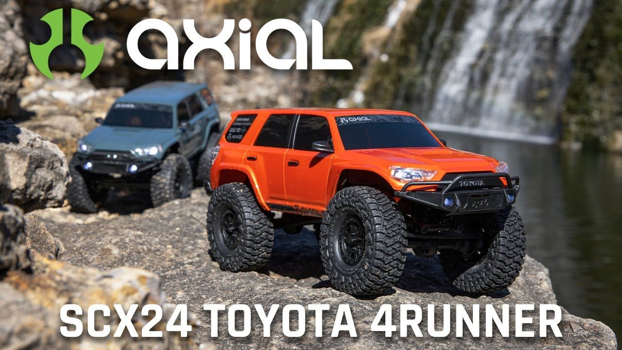1/24 SCX24 Toyota 4Runner 4X4 RTR Brushed Rock Crawler (Battery &amp; Charger Included), Orange