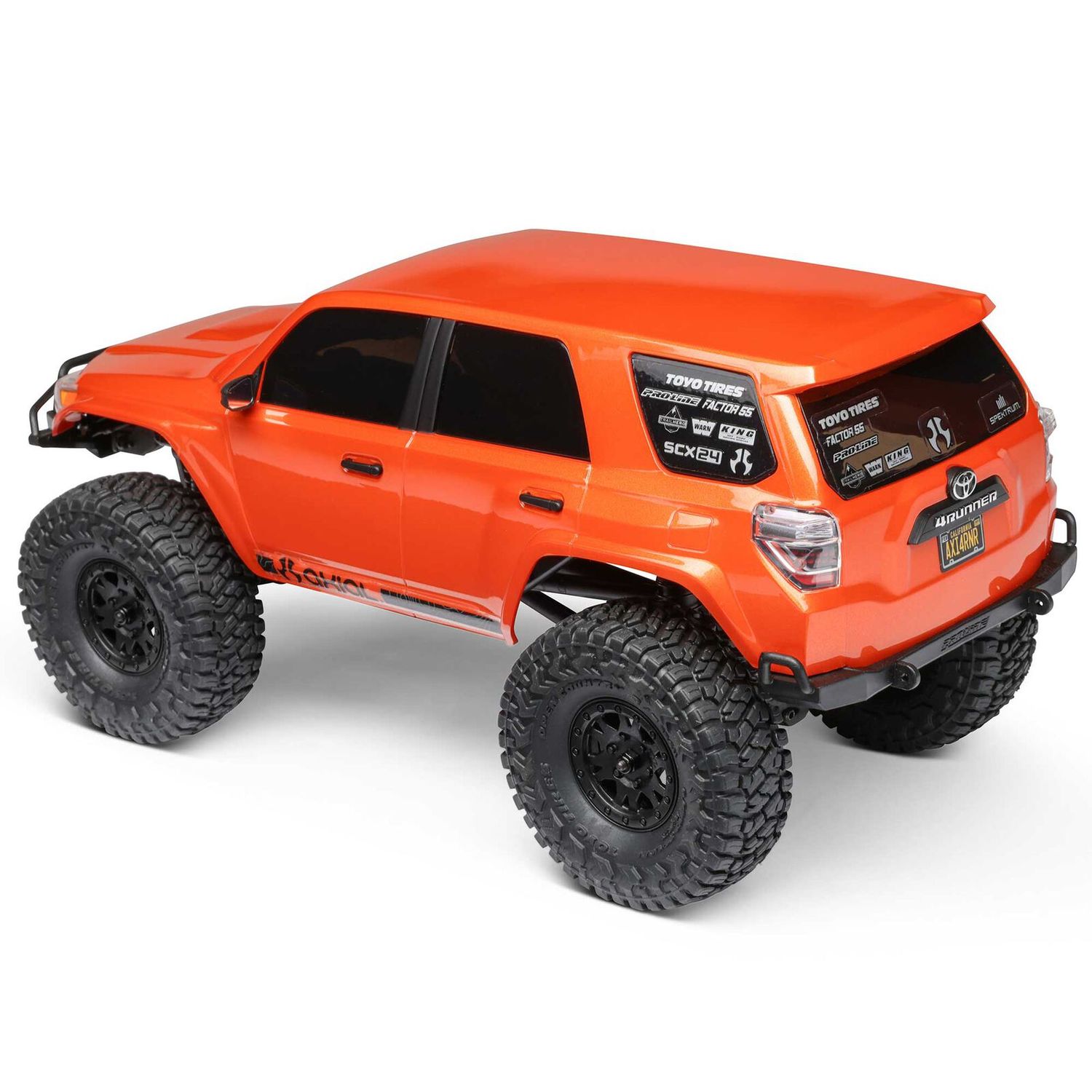 1/24 SCX24 Toyota 4Runner 4X4 RTR Brushed Rock Crawler (Battery &amp; Charger Included), Orange