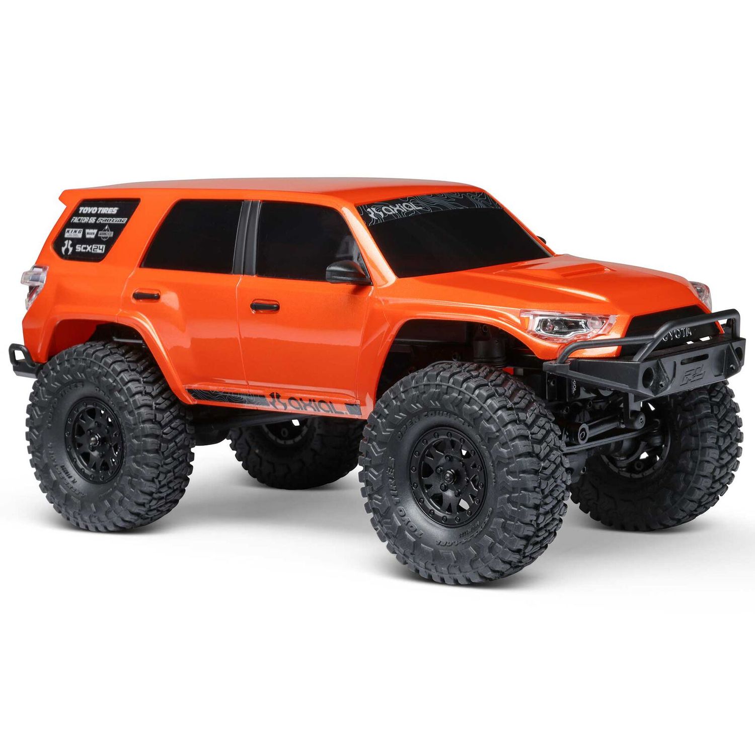 1/24 SCX24 Toyota 4Runner 4X4 RTR Brushed Rock Crawler (Battery &amp; Charger Included), Orange