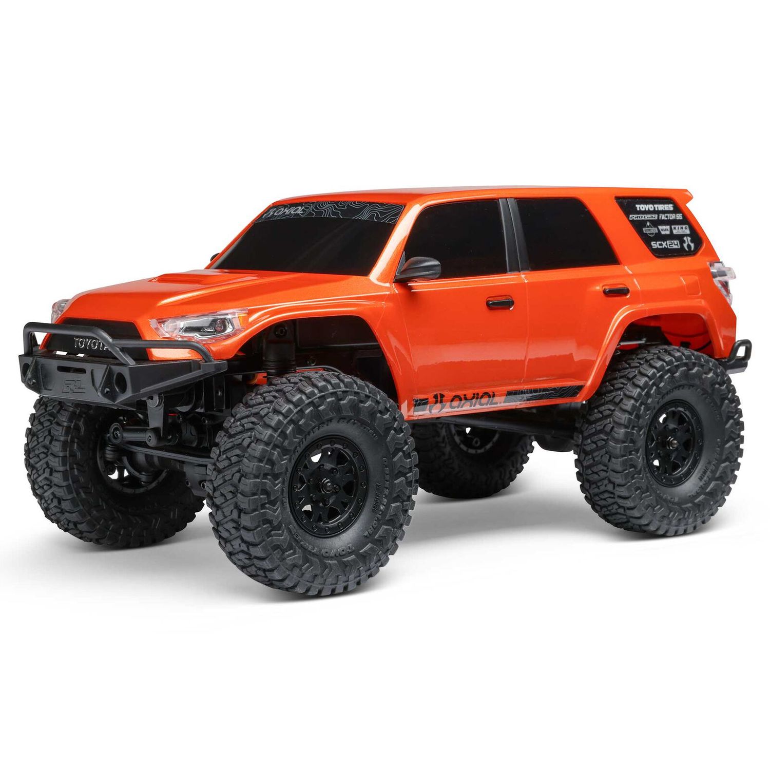 1/24 SCX24 Toyota 4Runner 4X4 RTR Brushed Rock Crawler (Battery &amp; Charger Included), Orange