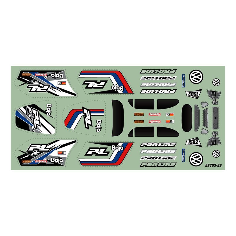 VW Baja Bug Clear Body for Losi Micro-T