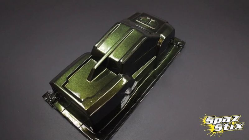 COLOR CHANGING PAINT GOLD TO GREEN