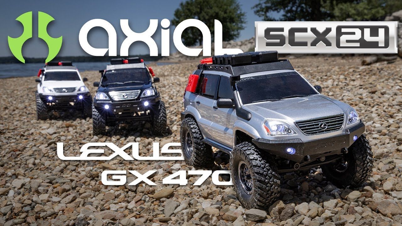 1/24 SCX24 Lexus GX 470 4X4 RTR Brushed Rock Crawler (Battery &amp; Charger Included), Silver
