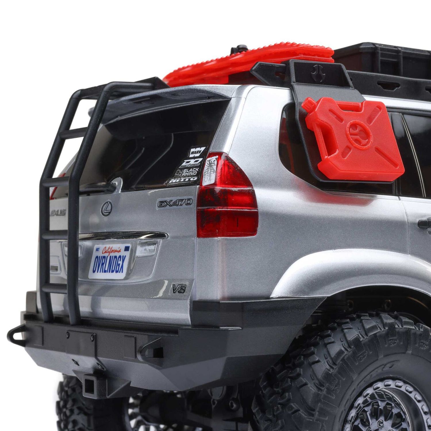 1/24 SCX24 Lexus GX 470 4X4 RTR Brushed Rock Crawler (Battery &amp; Charger Included), Silver