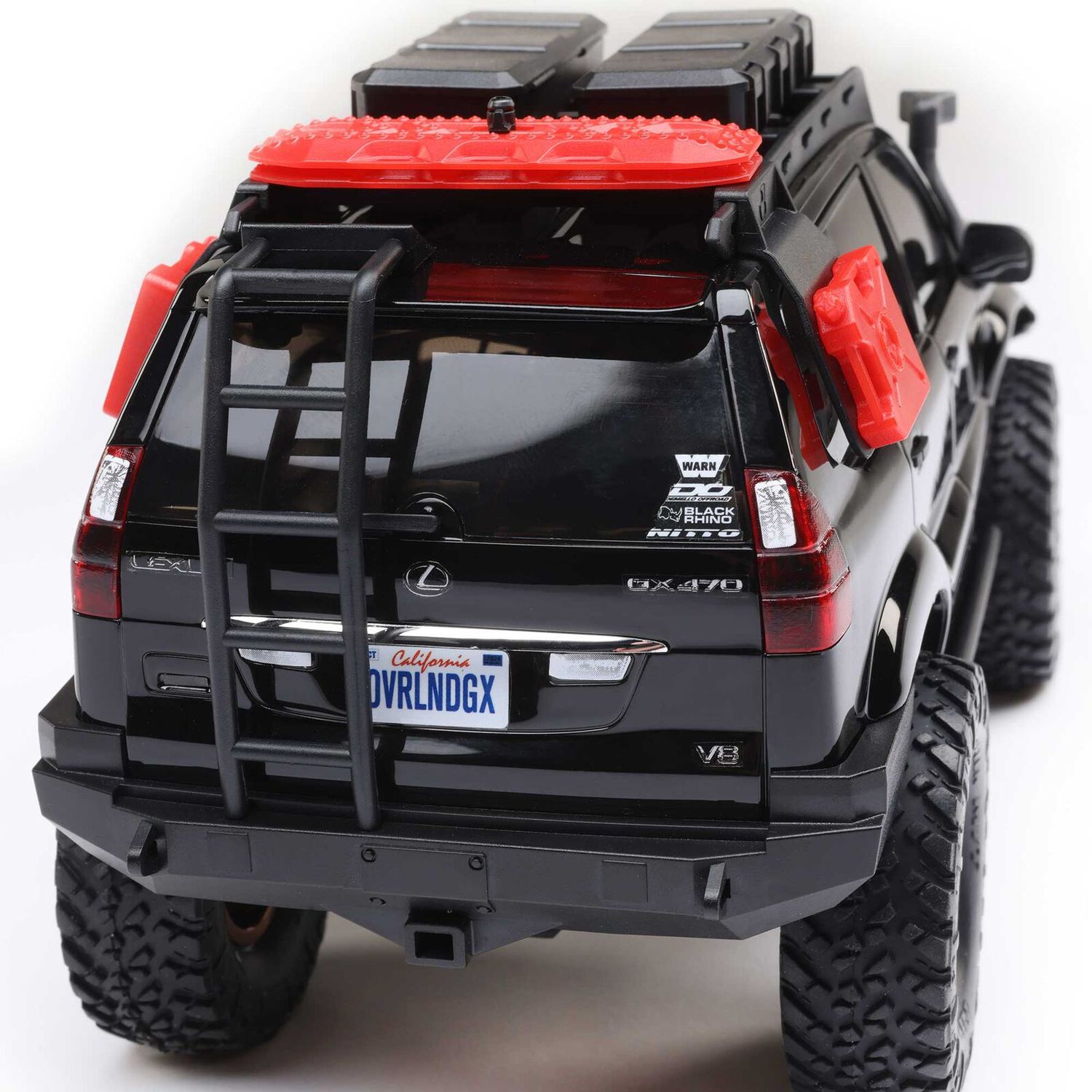 1/24 SCX24 Lexus GX 470 4X4 RTR Brushed Rock Crawler (Battery &amp; Charger Included), Black