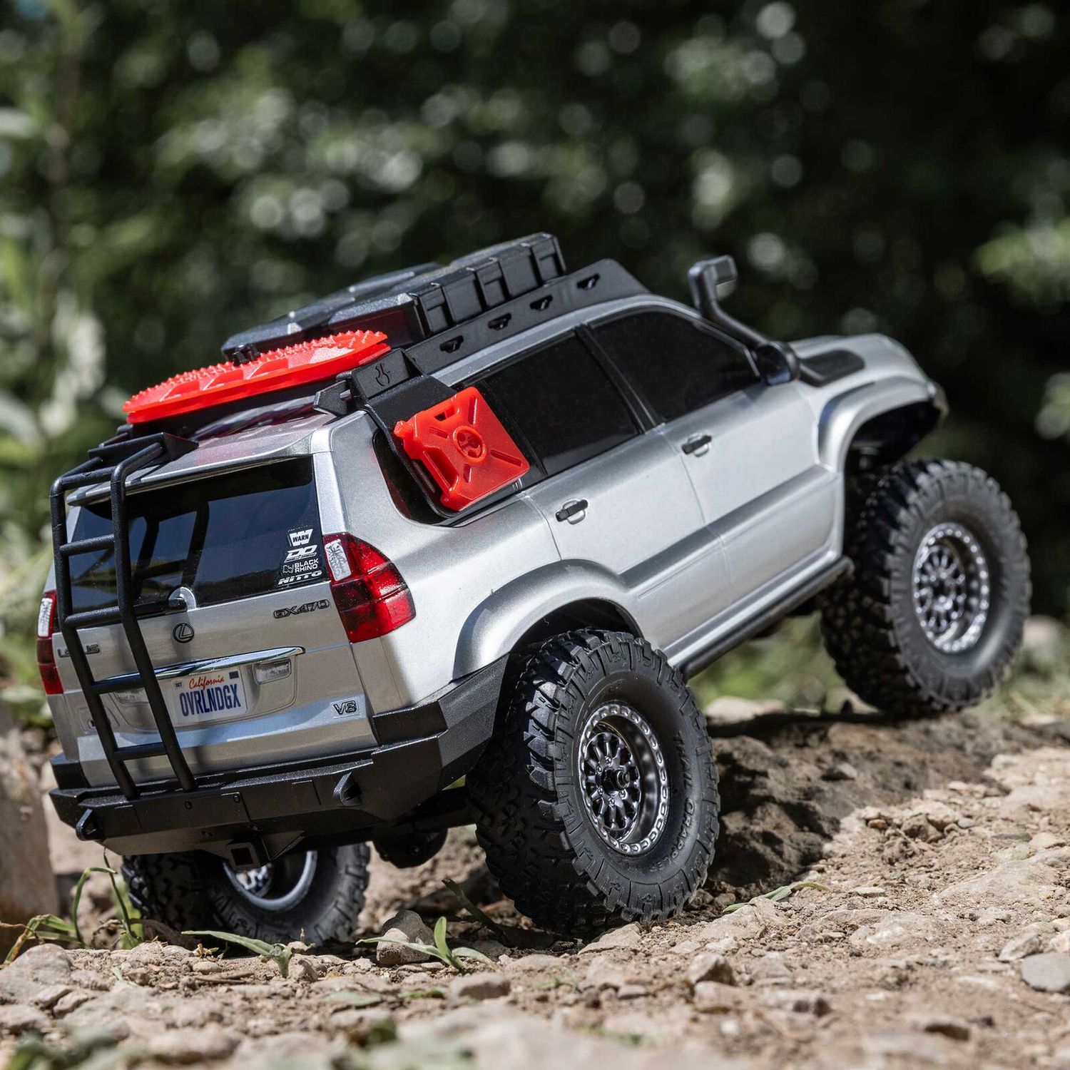 1/24 SCX24 Lexus GX 470 4X4 RTR Brushed Rock Crawler (Battery &amp; Charger Included), Silver