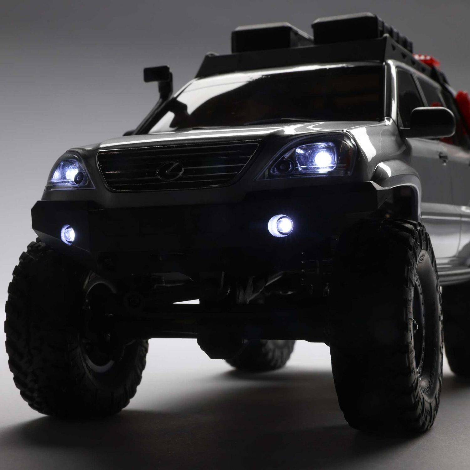 1/24 SCX24 Lexus GX 470 4X4 RTR Brushed Rock Crawler (Battery &amp; Charger Included), Black