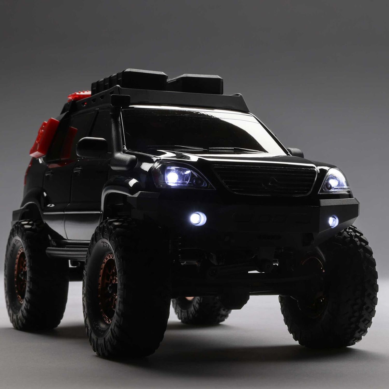 1/24 SCX24 Lexus GX 470 4X4 RTR Brushed Rock Crawler (Battery &amp; Charger Included), Black