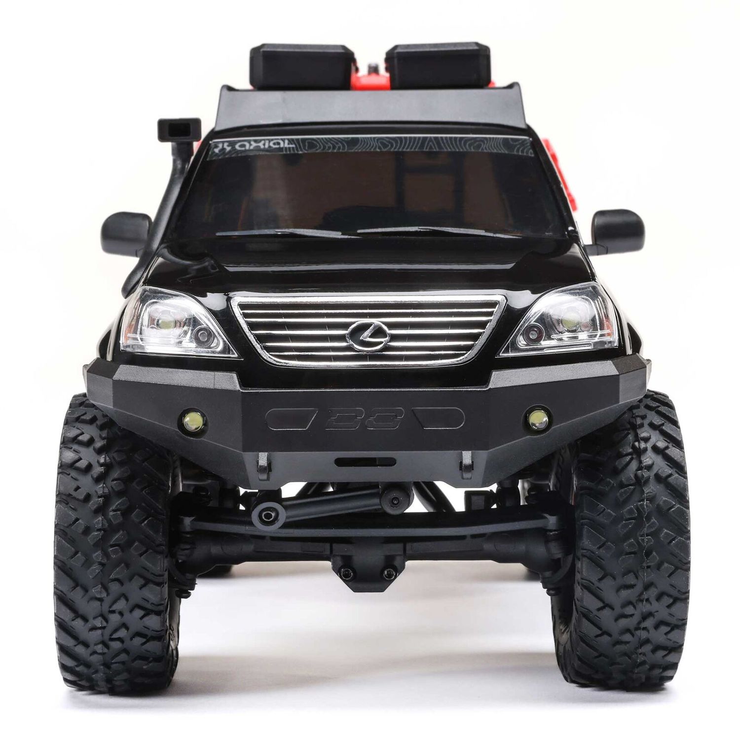 1/24 SCX24 Lexus GX 470 4X4 RTR Brushed Rock Crawler (Battery &amp; Charger Included), Black