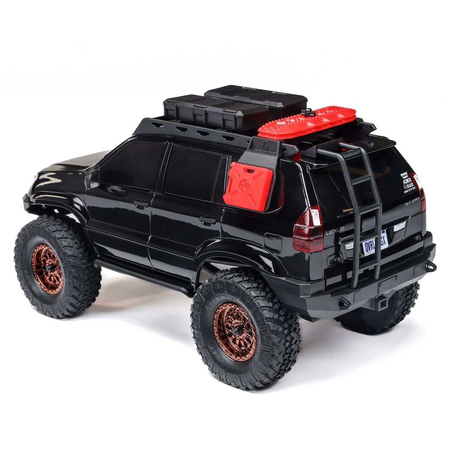 1/24 SCX24 Lexus GX 470 4X4 RTR Brushed Rock Crawler (Battery &amp; Charger Included), Black