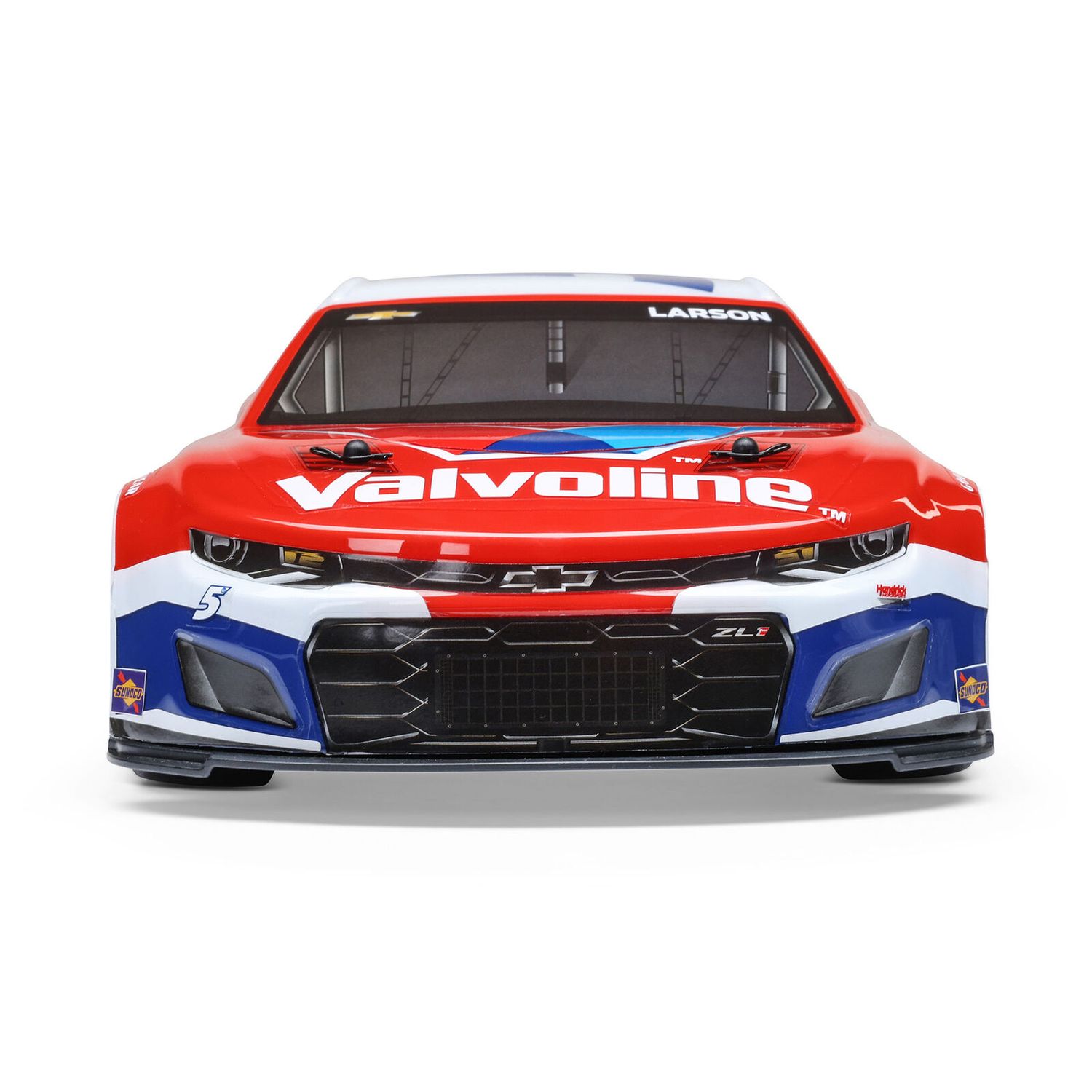 1/12 NASCAR RC Racecar Kyle Larson No. 5 2025 Valvoline Chevrolet Camaro ZL1 2S AWD RTR Brushed On-Road (Battery &amp; Charger Included), Red