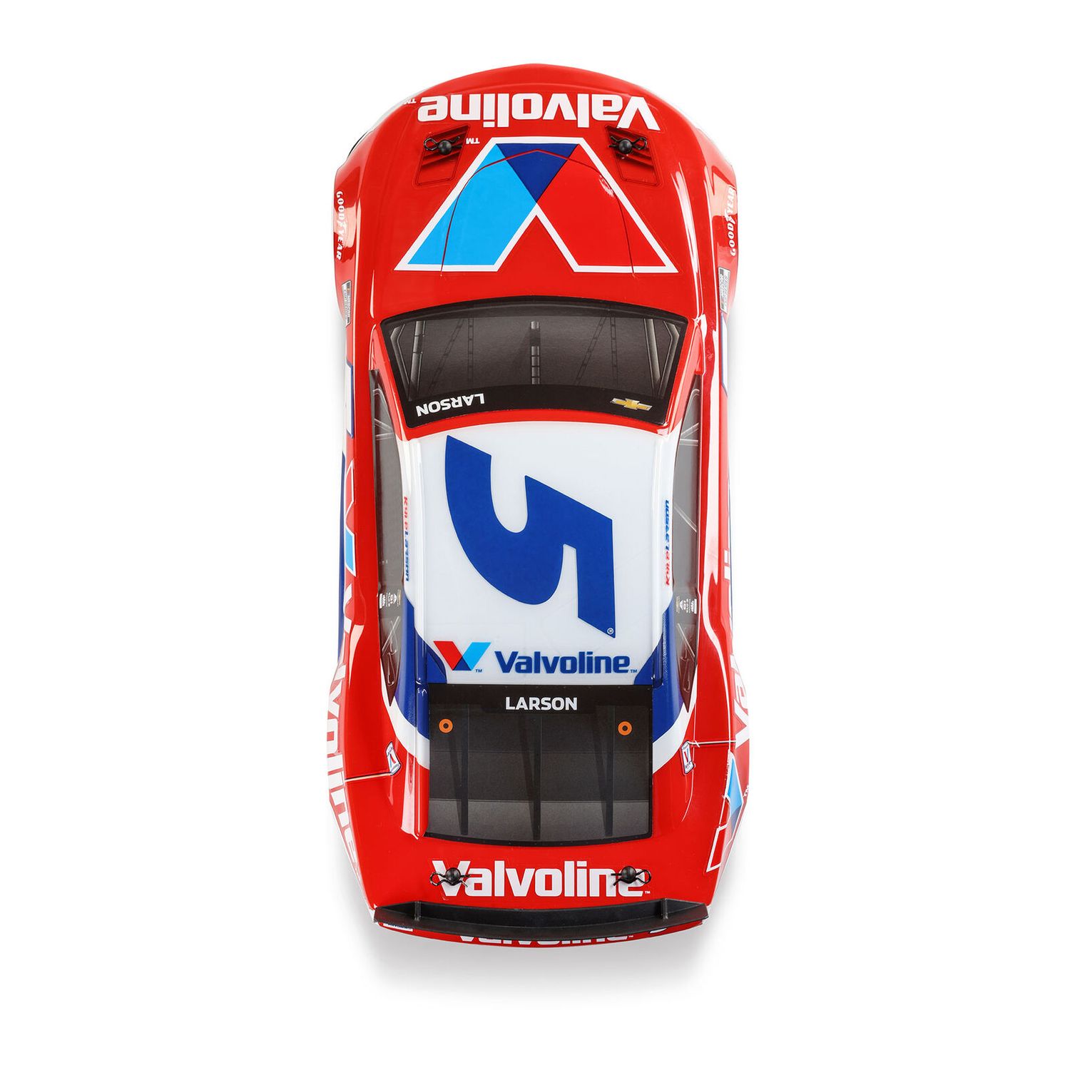 1/12 NASCAR RC Racecar Kyle Larson No. 5 2025 Valvoline Chevrolet Camaro ZL1 2S AWD RTR Brushed On-Road (Battery &amp; Charger Included), Red