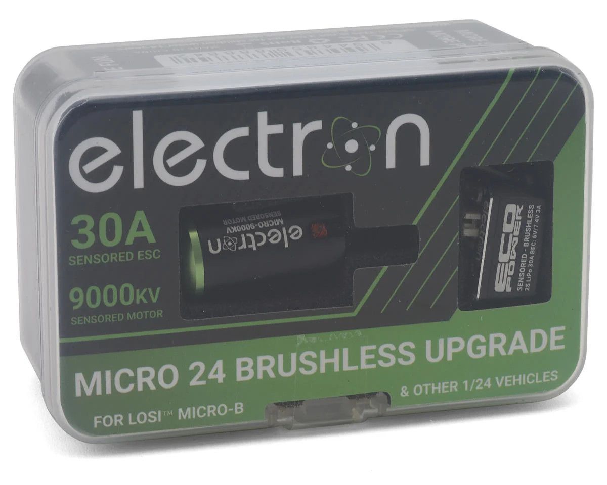 EcoPower &quot;Electron&quot; Micro 24 Brushless Upgrade Combo (Sensored ESC &amp; Motor) For Losi™ Micro-B/T