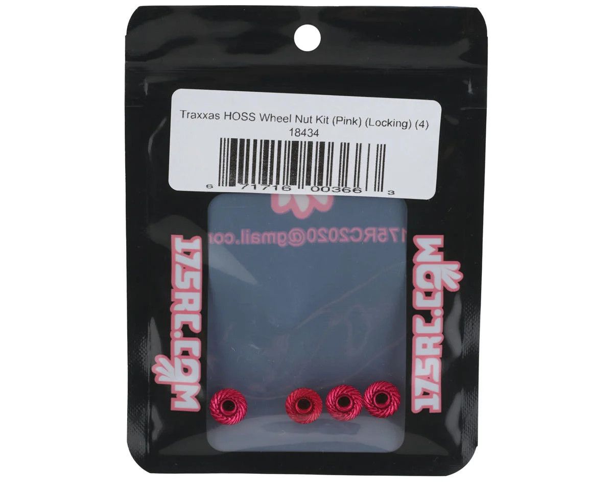 175RC 4mm Locking Wheel Nuts (Pink) (4)