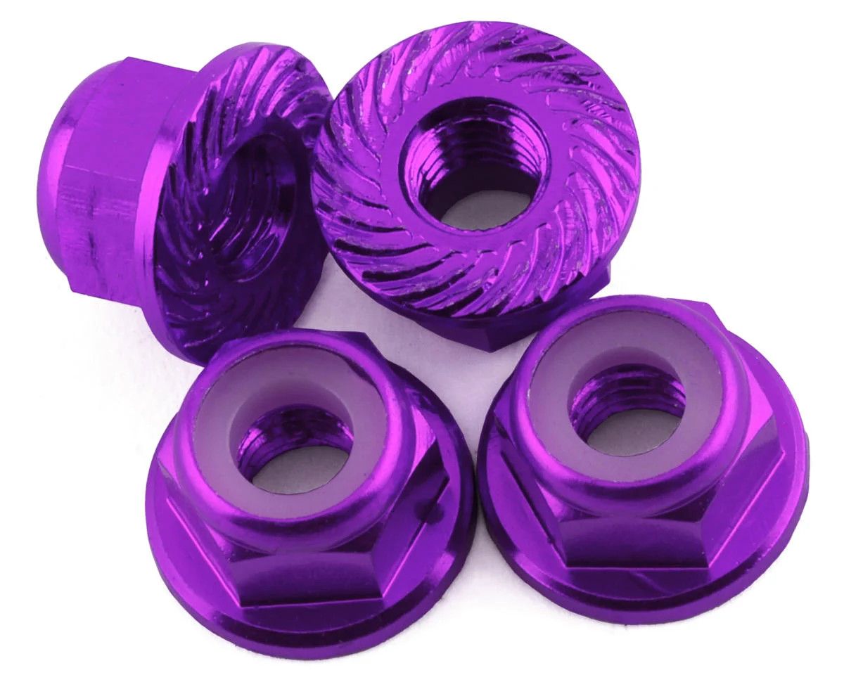 175RC 4mm Locking Wheel Nuts  (Purple) (4)