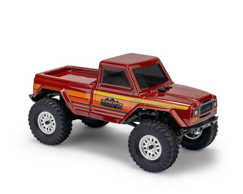 JConcepts SCX24 Warlord "Tucked" Pre-Trimmed Crawler Body (Clear) (5.2")