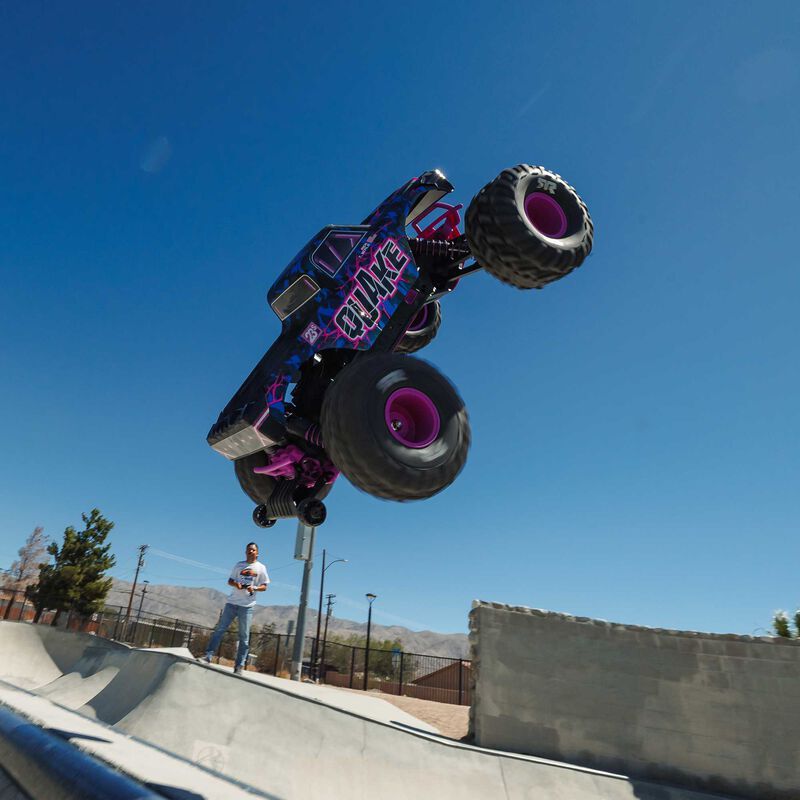 1/10 QUAKE 223S 2WD RTR Brushless Monster Truck, Purple