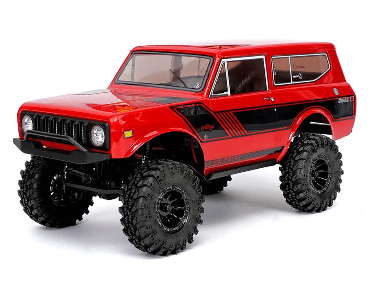 Redcat Ascent-18 International Scout II 1/18 4WD RTR Brushless Rock Crawler (Red) w/2.4GHz Radio, Battery &amp; Charger