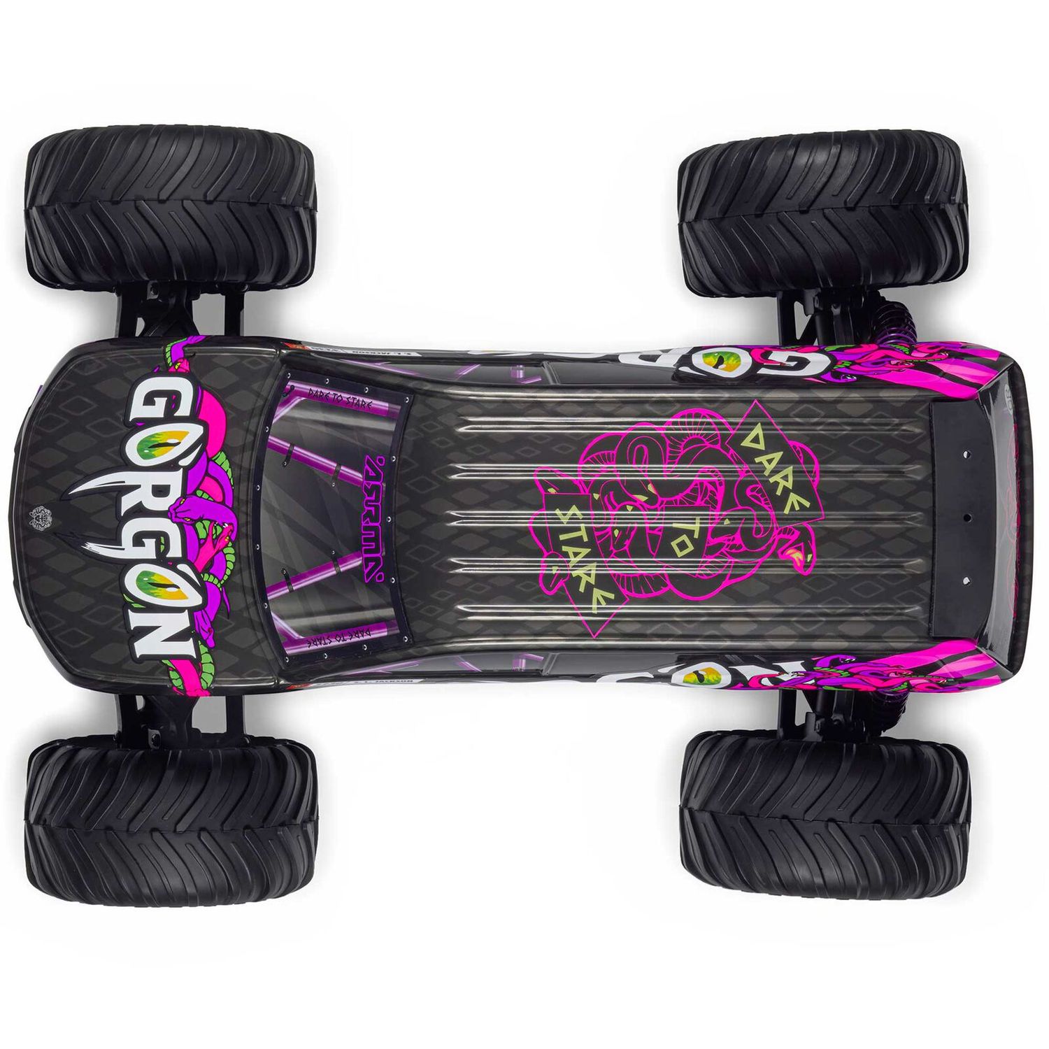 1/10 GORGON 2WD RTR Brushed Monster Truck (Battery &amp; Charger Included), Purple