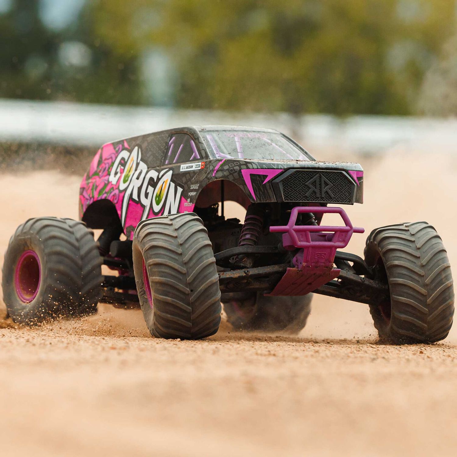 1/10 GORGON 2WD RTR Brushed Monster Truck (Battery &amp; Charger Included), Purple