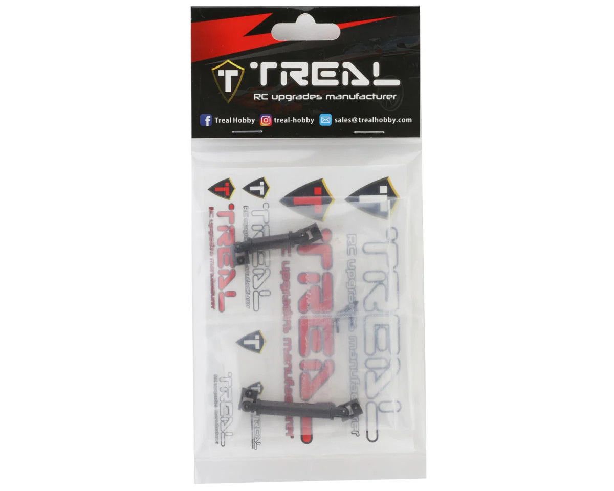 Treal Hobby Axial SCX24 Hardened Steel Driveshaft Set (C10/Jeep/Bronco)