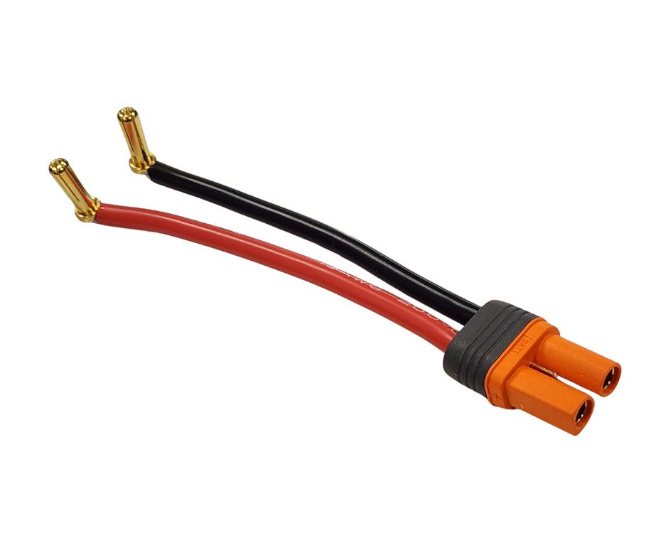 Gold Plated 5mm Bullet Connector to Female IC5 Battery Adapter