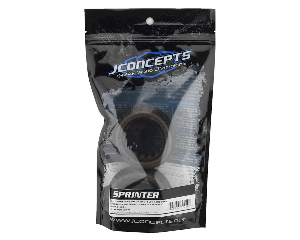 JConcepts Sprinter 2.2&quot; Rear Buggy Dirt Oval Tires (2) (Blue)
