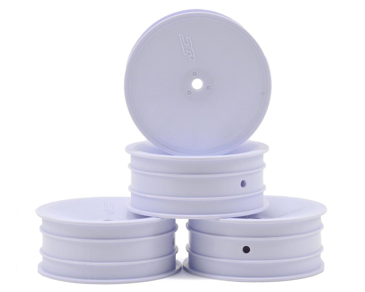 JConcepts Mono 2.2 Front Wheels (White) (4) (B7/B6/B5/RB6) w/12mm Hex
