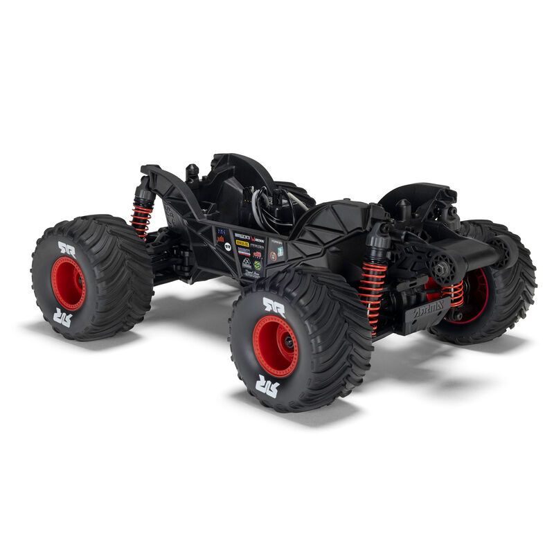 1/16 GORGON GROM 4X4 RTR Brushed Monster Truck (Battery &amp; Charger Included), Red